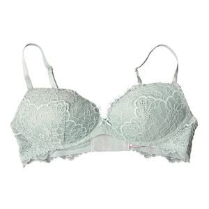 Victoria Secret No Wire 32B Dream Angels Push Up Wireless Lace Bra